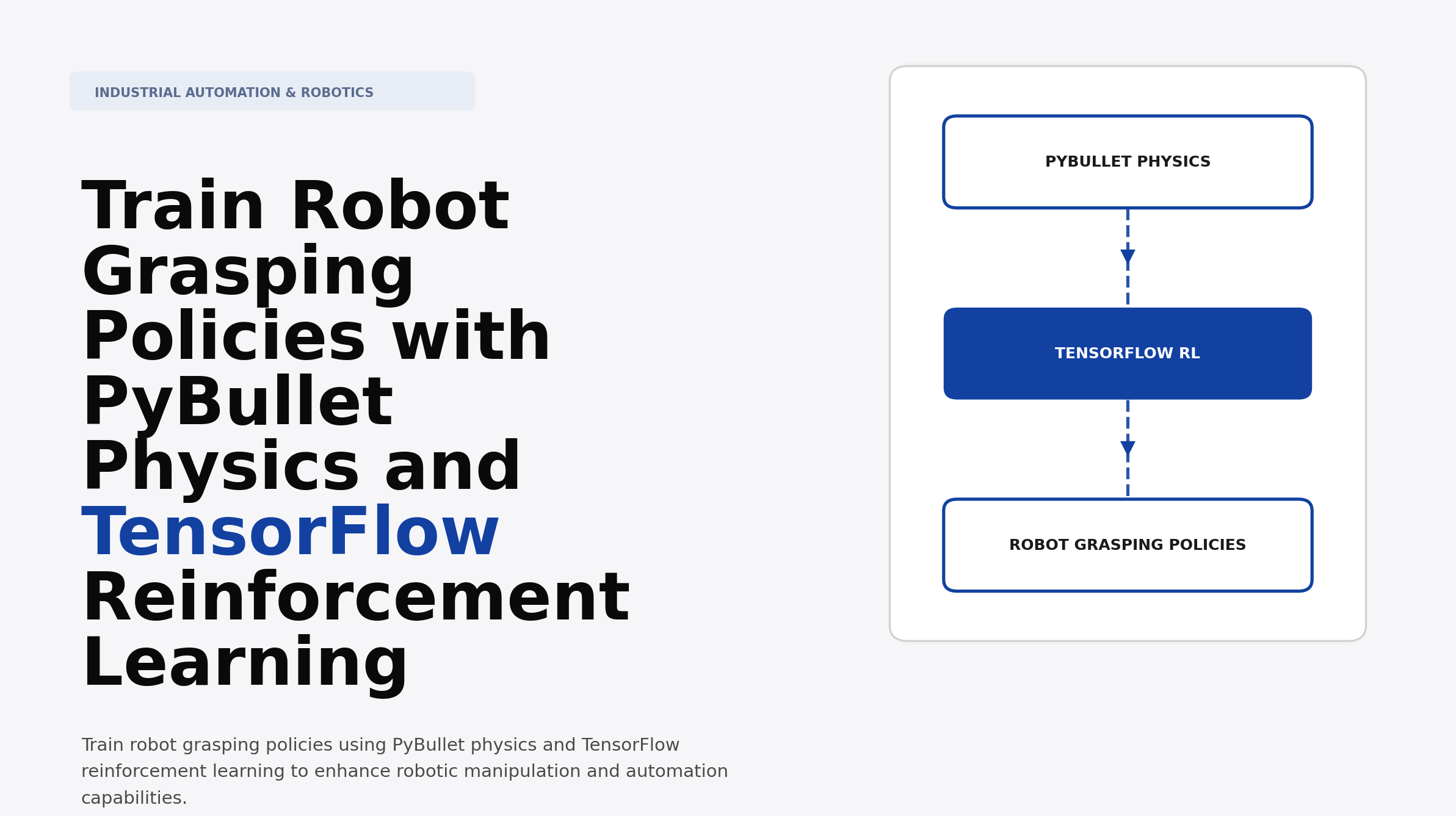 Train Robot Grasping Policies with PyBullet Physics and TensorFlow Reinforcement Learning