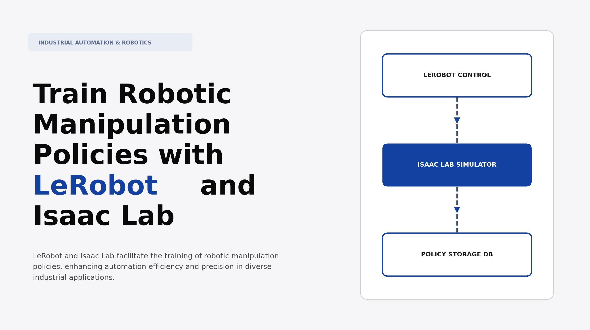 Train Robotic Manipulation Policies with LeRobot and Isaac Lab